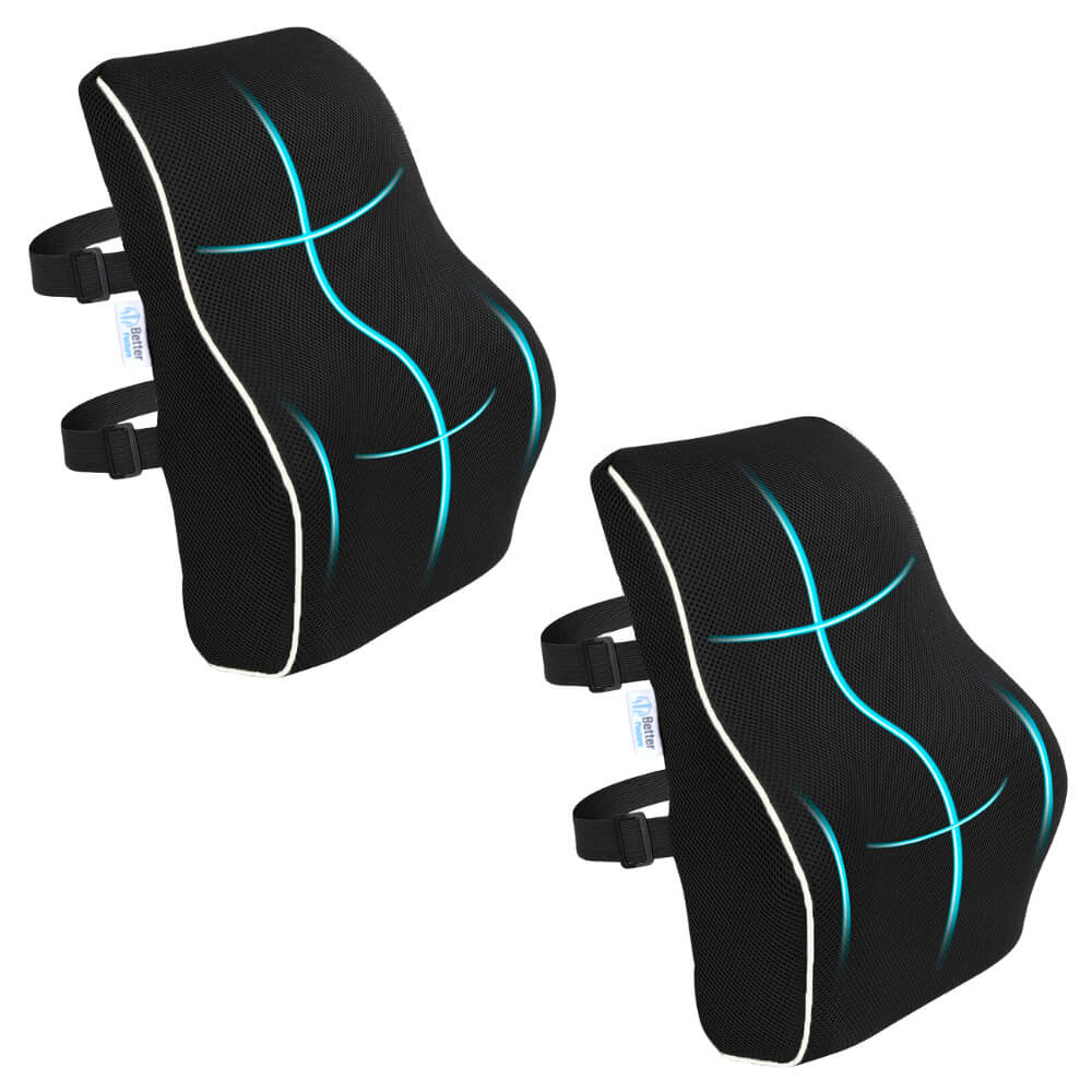 Pachet 2 perne lombare pentru birou sau automobil din spuma cu memorie Better Posture Pro #11 - Poza 1