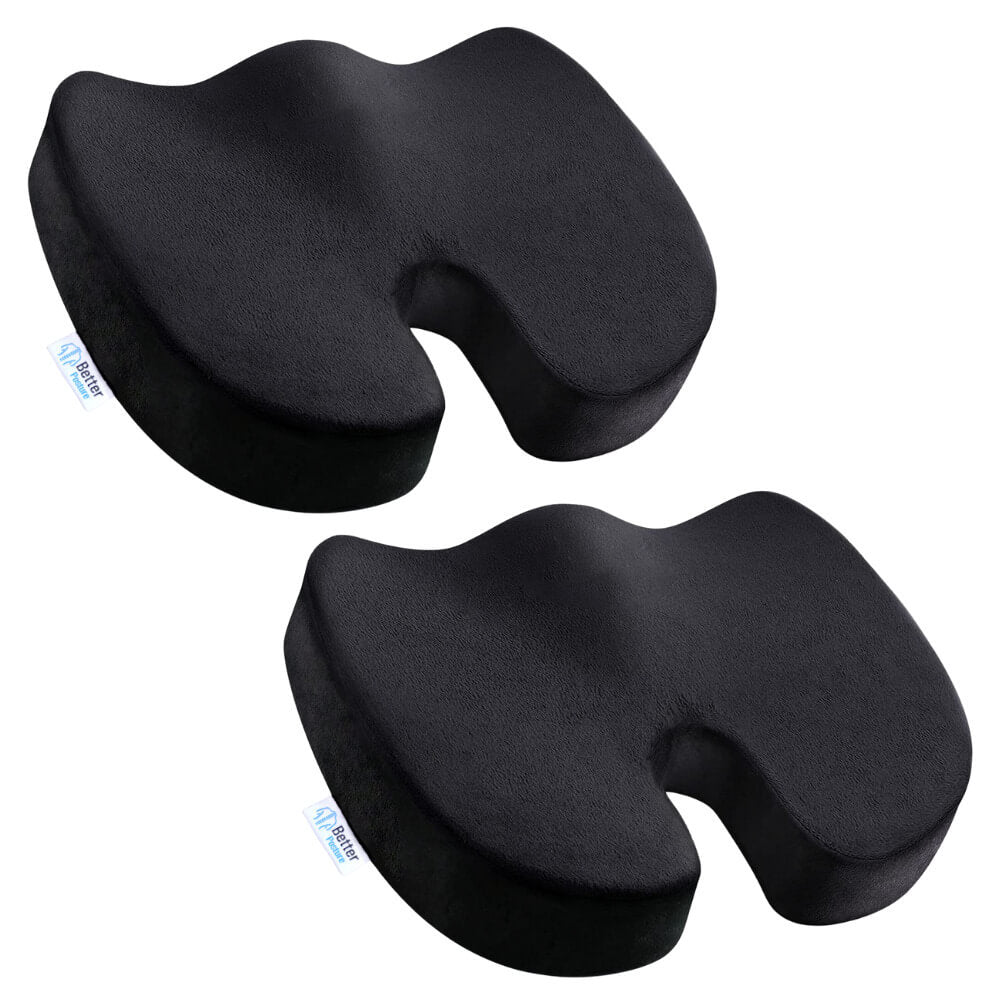 Pachet 2 perne ortopedice pentru sezut din spuma cu memorie Better Posture Lite #12 - Poza 1